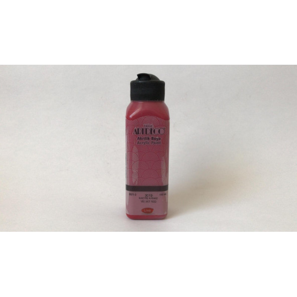 Artdeco Kadife Kırmızı Akrilik Boya 140 ml 3019