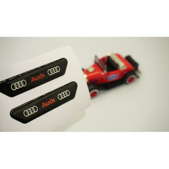 Audi S RS TT E-Tron Çamurluk Yanı Ve Ayna Metalize Damla Desen 3M Logo Arma