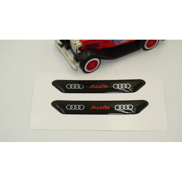 Audi Q1 Q2 Q3 Q4 Q5 Q7 Çamurluk Yanı Ve Ayna Metalize Damla Desen 3M Logo Arma - 3