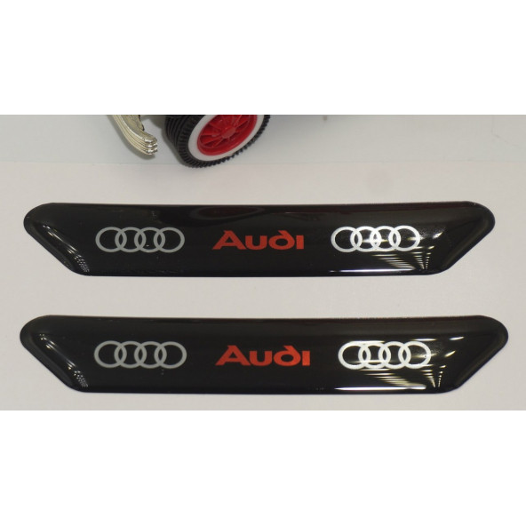 Audi Q1 Q2 Q3 Q4 Q5 Q7 Çamurluk Yanı Ve Ayna Metalize Damla Desen 3M Logo Arma - 4