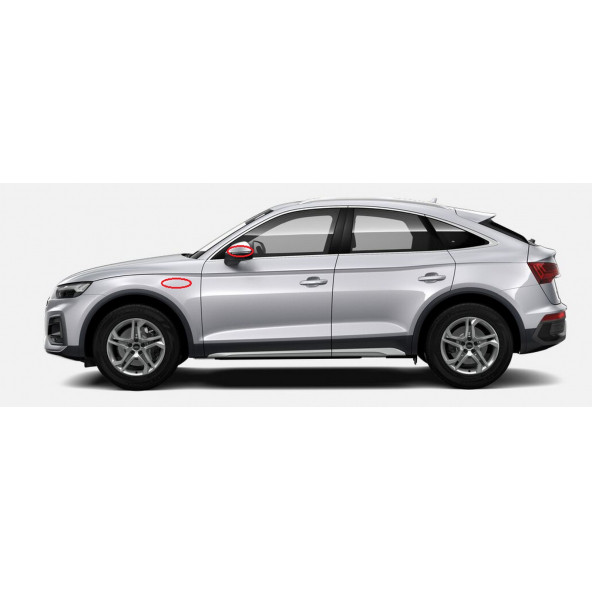 Audi Q1 Q2 Q3 Q4 Q5 Q7 Çamurluk Yanı Ve Ayna Metalize Damla Desen 3M Logo Arma - 7