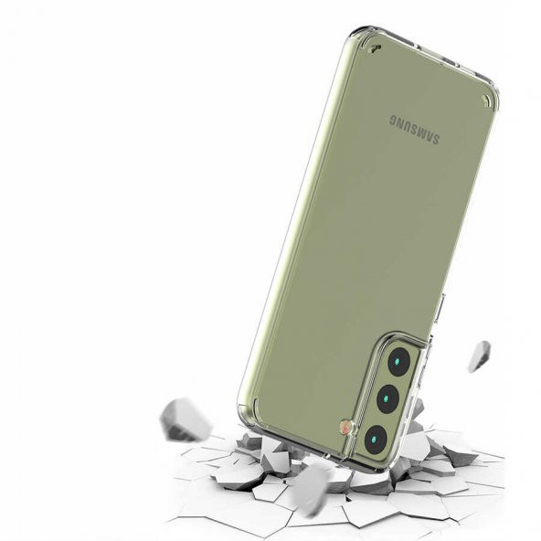 Galaxy S22 Plus Kılıf Zore Coss Şeffaf Sert Silikon Kılıf - 11