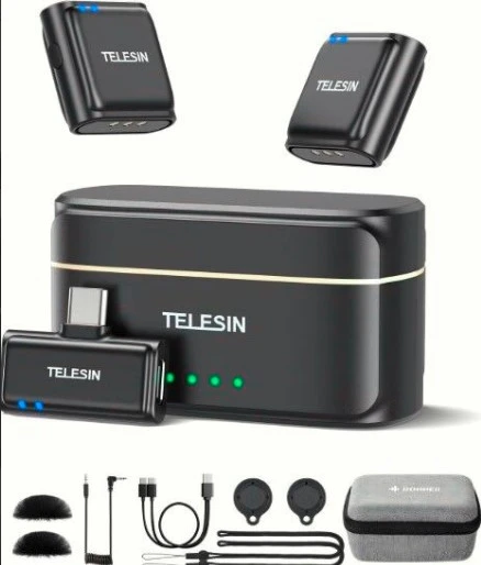 Microphone Lavalier Wireless TELESIN 配信機器・PA機器・レコーディング機器 Amazon.com: Charging with Microphone Lavalier TELESIN°Wireless 配信機器・PA機器・レコーディング機器