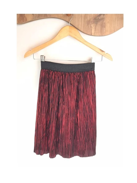 Kırmızı Midi Boy Etek - 2