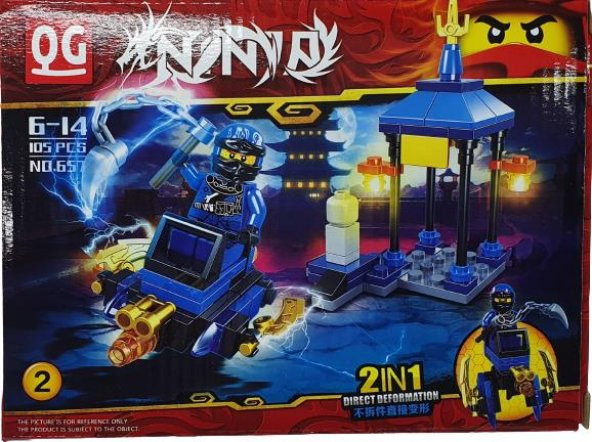 Ninja 2 si 1 Arada Lego Seti 105 Parça - 323-657-2
