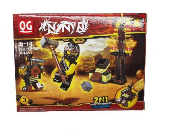 Ninja 2 si 1 Arada Lego Seti 120 Parça - 323-657-3