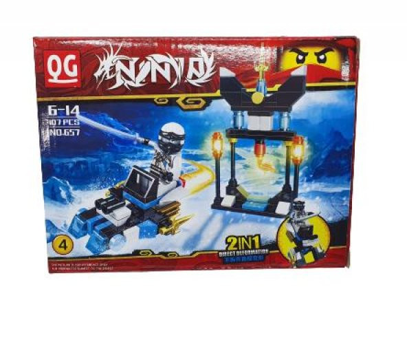 Ninja 2 si 1 Arada Lego Seti 107 Parça - 323-657-4