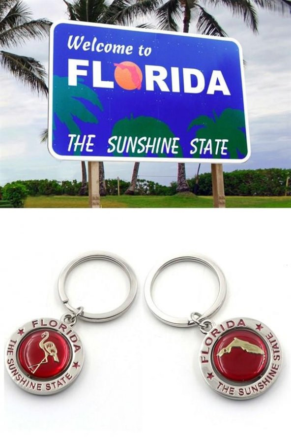 Florida Sunshine State Anahtarlık - Resim 6