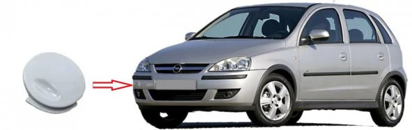 OPEL COMBO C ÖN TAMPON ÇEKİ DEMİR KAPAĞI, 1405495