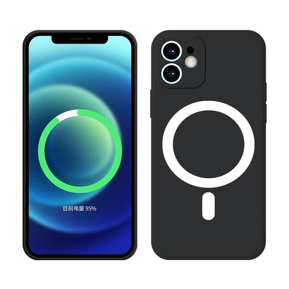 İphone Magsafe Özellikli Lansman Silikon Telefon Kılıfı - 9