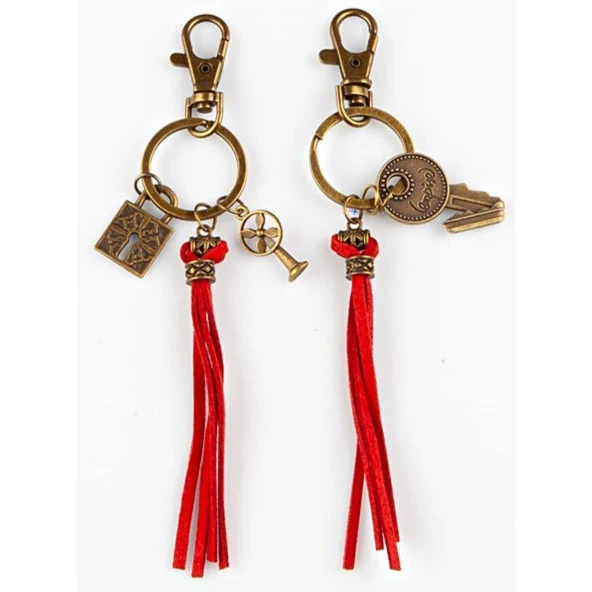 Anahtar ve Kilit Sevgili ve Ayrılmaz Dostlar İkili Anahtarlık ürün görseli