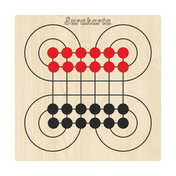 Ahşap Zeka ve Strateji Oyun Seti 7 li, Kızma Birader+Dama+3 Taş+9 Taş+Bihar+Surakarta ve Tic-Tac-Toe - 4