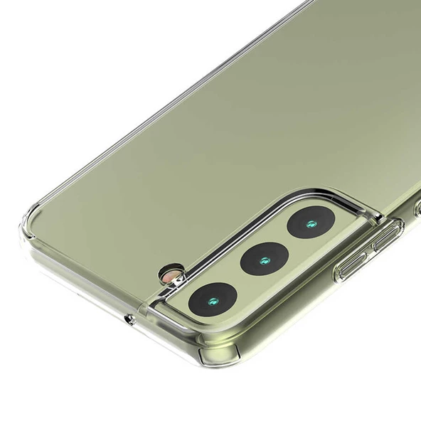 Gpack Samsung Galaxy S22 Plus Kılıf Coss Şeffaf Silikon Sert Kapak - 3