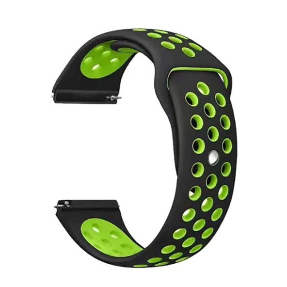 Gpack General Mobile GM Watch Kordon Delikli Çift Renk Silikon - 10