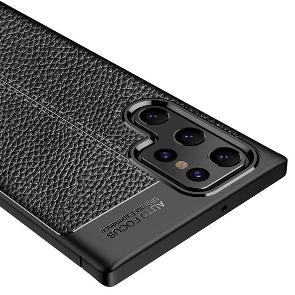 Gpack Samsung Galaxy S22 Ultra Kılıf Niss Silikon Deri Görünümlü - 2