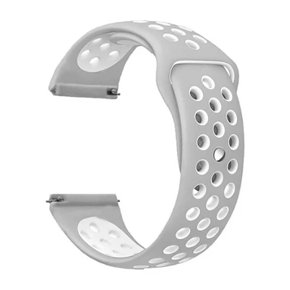 Gpack Honor MagicWatch 2 Sport Kordon Delikli Çift Renk Silikon - 5