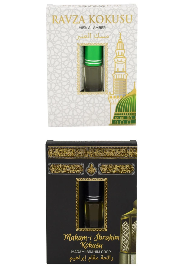Medine Ravza Kokusu Ve Makamı İbrahim Kokusu Alkolsüz Esans 3ml