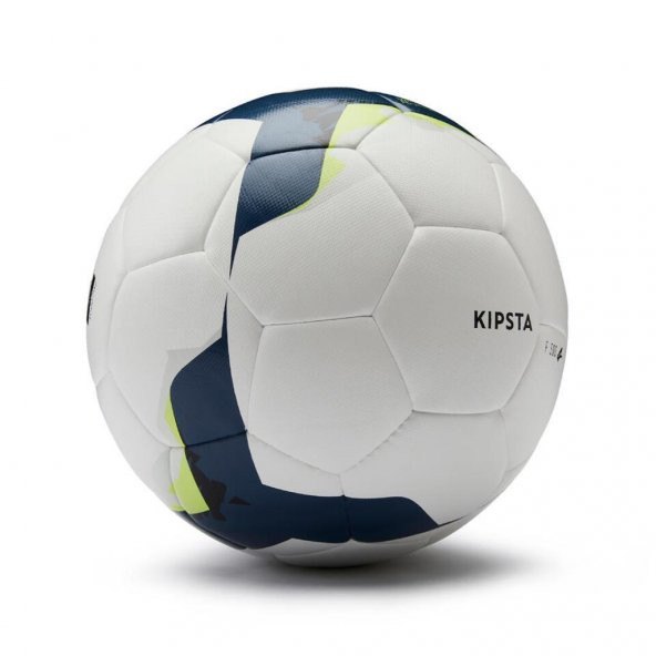 Hibrit Futbol Topu F500 Dikişli 350-390 Gr FIFA Basic Onaylı 4 Numara Beyaz-Neon Sarı