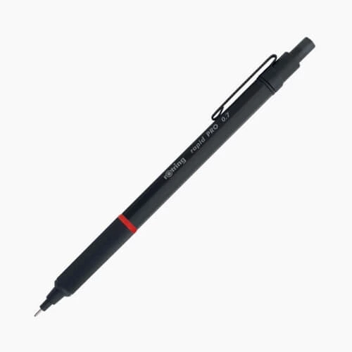 Rotring Rapid Pro 0.7mm Mekanik Kurşun Kalem Siyah / 1904257