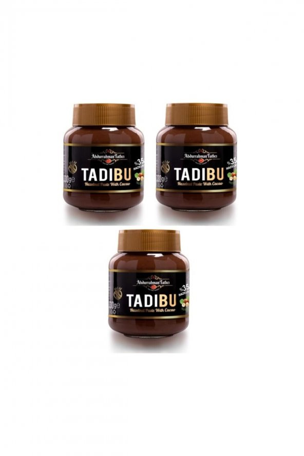 Abdurrahman Tatlıcı Tadıbu Kakaolu Fındık Ezmesi 3 X 330 gr - 1