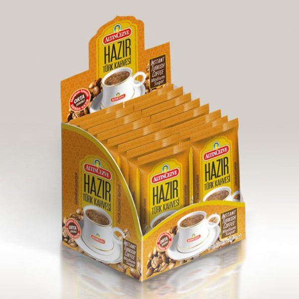Altın Cezve Hazır Türk Kahvesi Orta Şekerli 20 x 9 G - 2