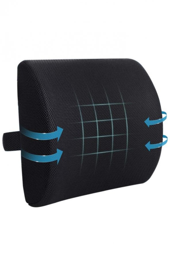 Medikal Ortopedik Oto Araç Koltuk Bel Destek Yastığı Çalışma Koltuğu Sırt Minderi - Resim 3