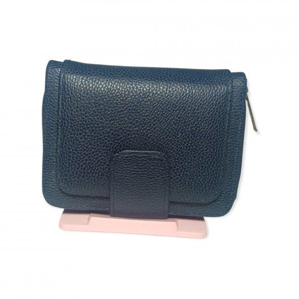 Girist Siyah Renk Aynalı Bayan Cüzdan Orta Boy