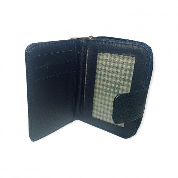 Girist Siyah Renk Aynalı Bayan Cüzdan Orta Boy - 2