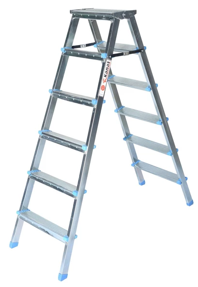 Rita Twin Galvanizli Çift Çıkışlı Katlanabilir Merdiven-RM-613 - 9