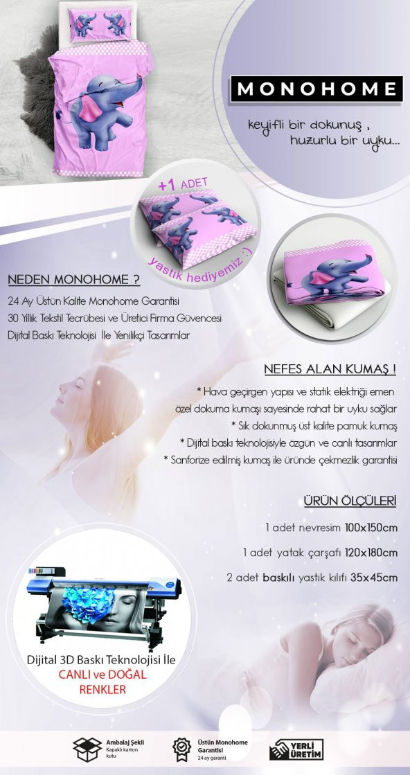 MonoHome Akvaryum 3D Bebek Nevresim Takımı - 4