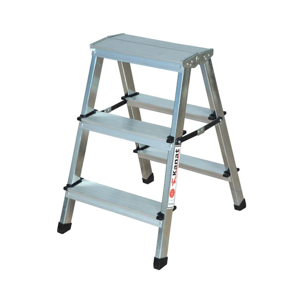 Kanat Alüminyum Eco Çift Çıkışlı Katlanabilir Merdiven-KAM-212 - 2