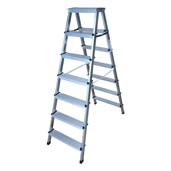 Kanat Alüminyum Eco Çift Çıkışlı Katlanabilir Merdiven-KAM-212 - 6