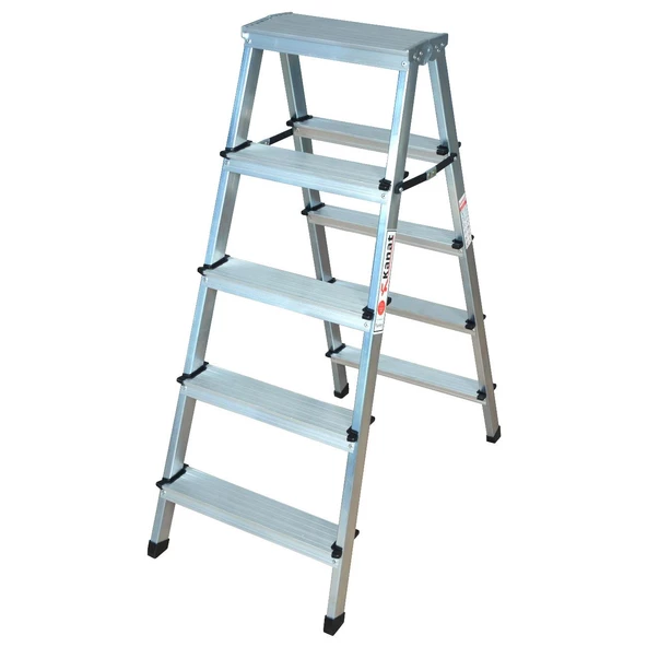 Kanat Alüminyum Eco Çift Çıkışlı Katlanabilir Merdiven-KAM-212 - 4