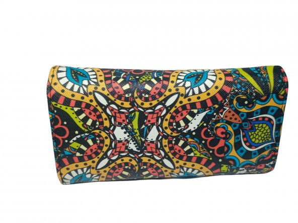 Girist Hitit Çiçek Desenli Bayan Cüzdan Büyük Boy - 2