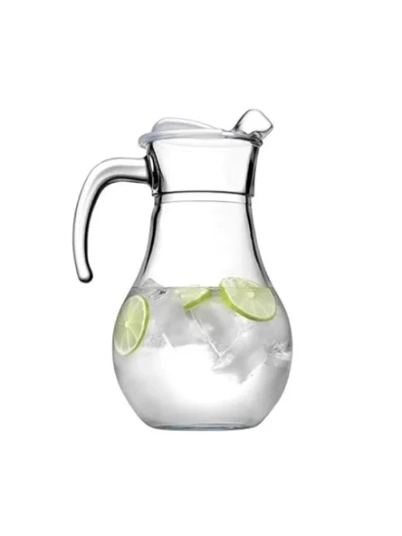 Şeffaf Kapaklı 1800 ml Kapasiteli Sürahi Hediye Kutusunda