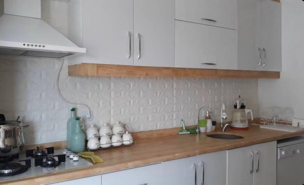 Renkli Duvarlar Kendinden Yapışkanlı Beyaz Duvar Paneli 3D Duvar Kağıdı - 9