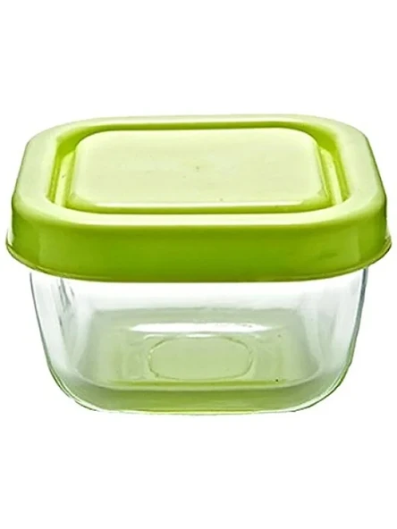 275 CC Kapasiteye Sahip Saklama Kabı, Gri Kapaklı Dörtlü Set