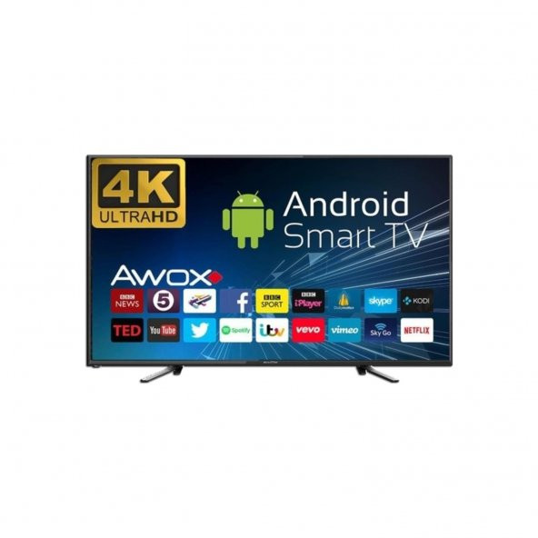 Awox B205800S 4K Ultra HD 58" 147 Ekran Uydu Alıcılı Smart LED Televizyon - 1