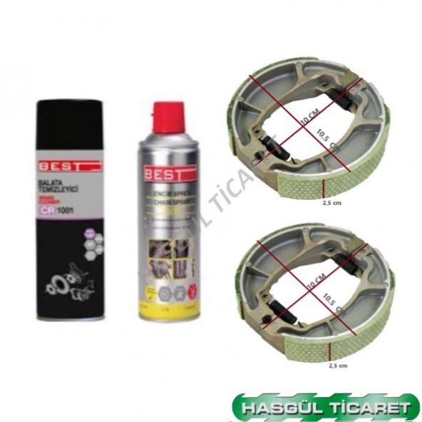 Hsgl Motorsiklet Cup 100 Zincir Yağ Set Balata Buji Bakım Set Mondial Asya Arora Cup 100 Modeller Bakım Seti - 3