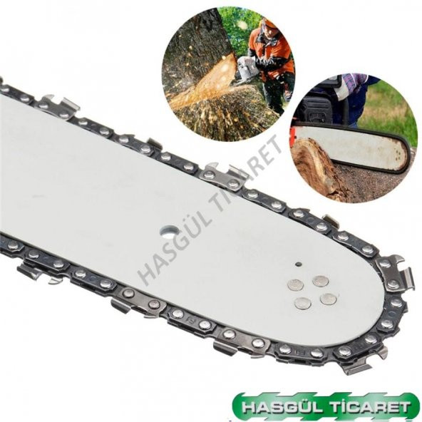 Hsgl Motorlu Testere Dolmar 111  116  120 3/8 34 Kılavuz Zincir Set - 4