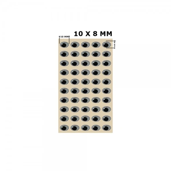 Göz Hareketli HG2663 10x8mm - 2
