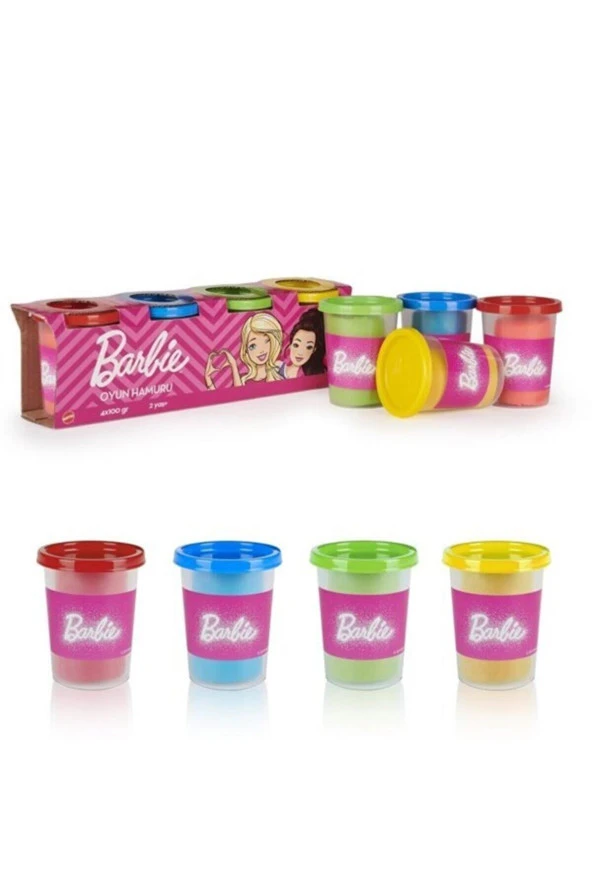 Barbie Oyun Hamuru 4'lü Paket (4 x 100 gr)