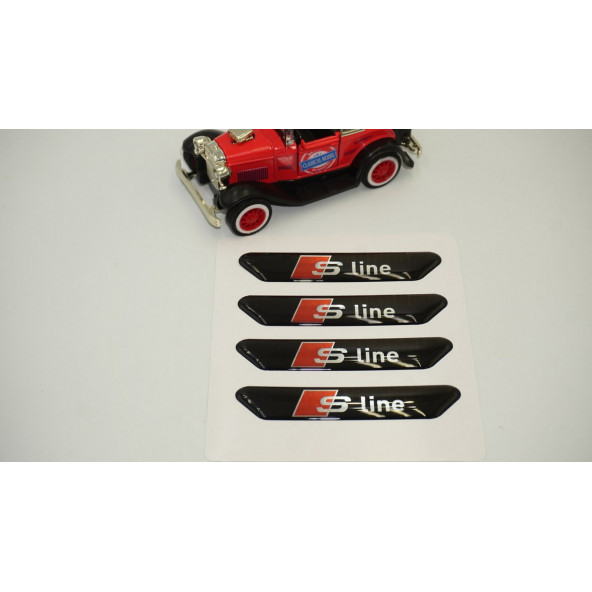 Audi S Line A1 A2 A3 Kapı Kenarı Koruma Metalize Damla Desen 3M Band - 2