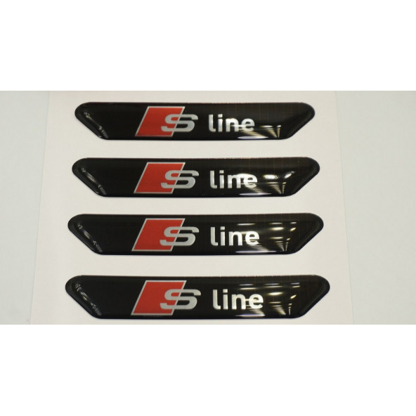 Audi S Line A1 A2 A3 Kapı Kenarı Koruma Metalize Damla Desen 3M Band - 4