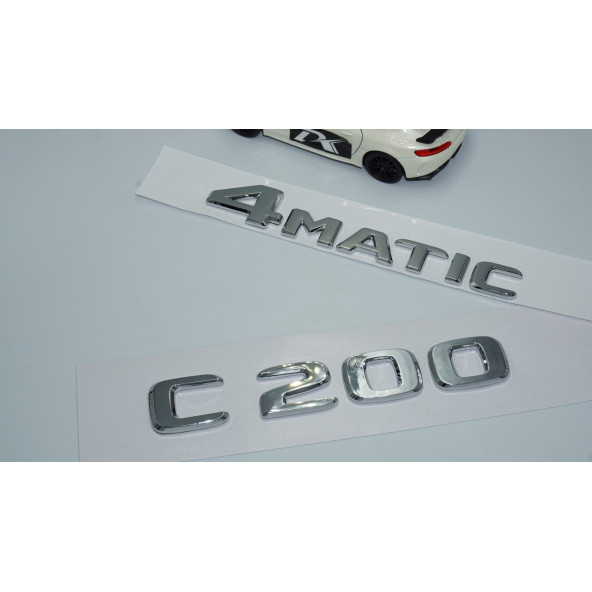 DK Tuning Benz C200 4Matic Bagaj Krom ABS 3M 3D Yazı Logo - 2