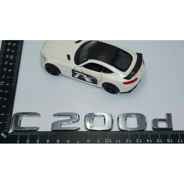 DK Tuning Benz C200d Bagaj Krom ABS 3M 3D Yazı Logo - 4