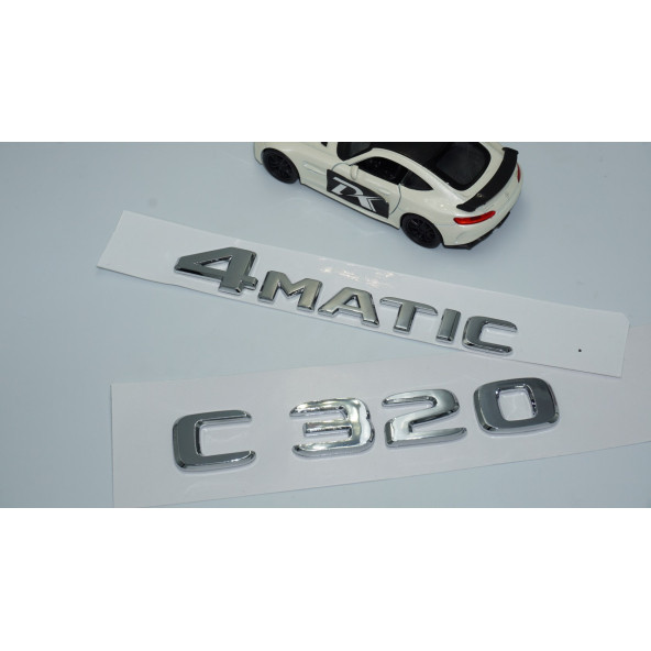 DK Tuning Benz C320 4Matic Bagaj Krom ABS 3M 3D Yazı Logo - Resim 2