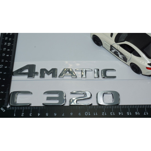 DK Tuning Benz C320 4Matic Bagaj Krom ABS 3M 3D Yazı Logo - Resim 4