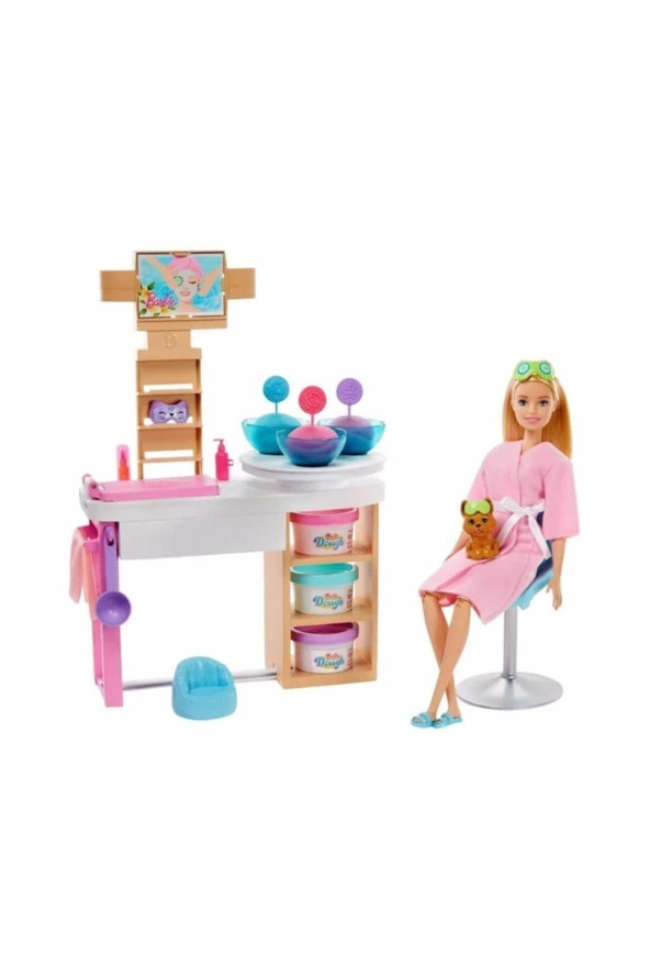Barbie Wellness Yüz Bakımı Yapıyor Oyun Seti - Resim 2