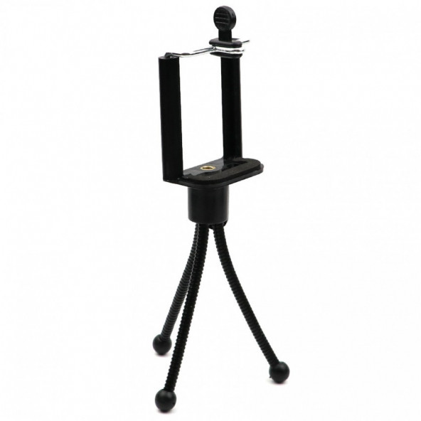 Cep Telefonları İçin Mini Esnek Masa Tripodu ve Telefon Tutucu